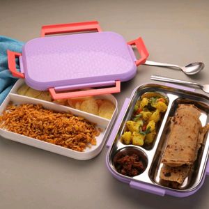 Premium Multi-Compartment Steel Lunch Box for Offi