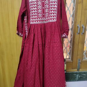 Pure Cotton Anarkali Suit