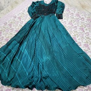 Limited Offer peacock Color Designer Gown