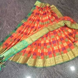 A Mind Blowing Saree With Super Worked Blowse