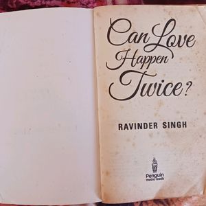 Can Love Happen Twice By Ravinder Singh