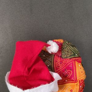 Turban And Christmas Cap.