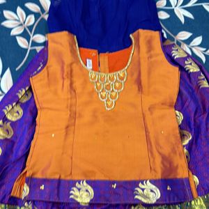 Telugu Pattu Dress Lehenga