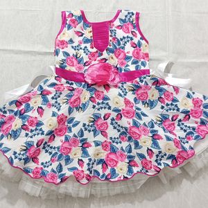 Baby Girl Wear Floral Print Frock