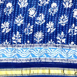 New Indigo Pure Cotton Saree 1