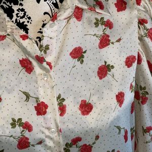 Flowers Print Shirt 💕