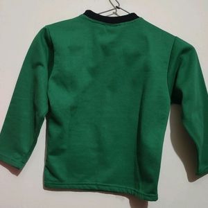 Green Winter T-shirt For Baby Boy 3 - 4 Year