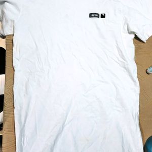 White Casual T-shirt For Men