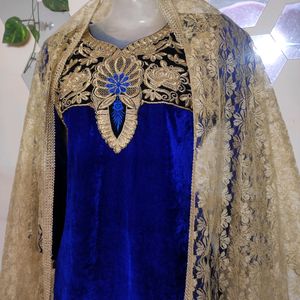 NAVY BLUE SHANEEL KURTI SET 🌠