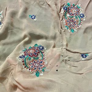 Heavy Embroidery Saree