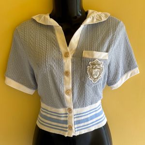 Korean-inspired Sailor Collar Top