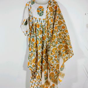 Multicolour Printed Kurta (Women's)