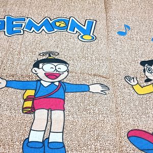 BRAND NEW DORAEMON CARTOON PRINTED COTTON BAJAJ BEDSHEET /KIDS BEDSHEET