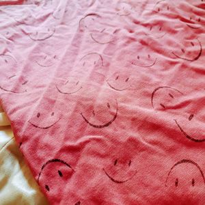 Crop Top Smiley Pattern