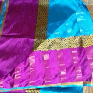 Silk Saree With Blouse. Bust Size 38in