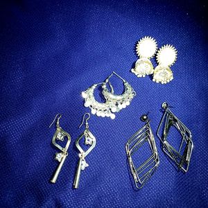 Combo Of Four Earrings