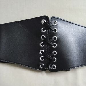 Lace Up Cinch Belt Corset Style