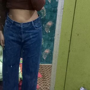 Wide Leg High Waist Jeans