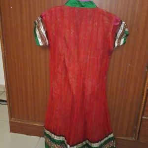 Red Beautiful Festive Kurta