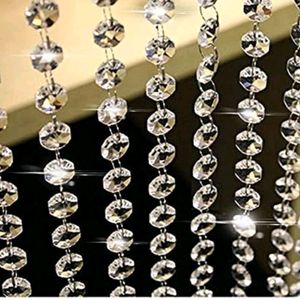 Set of 10 Crystal Clear Chandelier Beads Chains