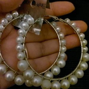 Glam Up Your Look With Pearl Hoops