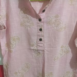 Pink Long Kurti