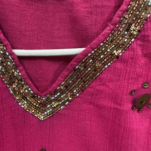 indowestern Pink Tunic