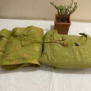 Mehandi Green Ethnic Dress