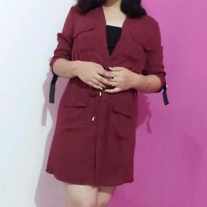 Maroon Summer Dress