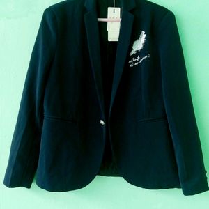 Premium Blazer ||XXL ||Puffed Shoulder||Dark Blue