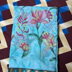 Flowers Print Sarees Combo