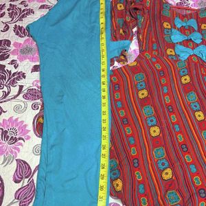 Stylish Frock & Designer Pakistani Sleeves Trouser