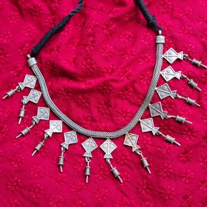 Kite Statement Silver Replica Necklace