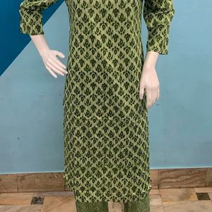 Green Kurta Set