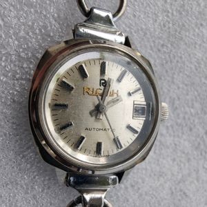 NOS Ricoh Automatic Ladies Date Watch Old Antique