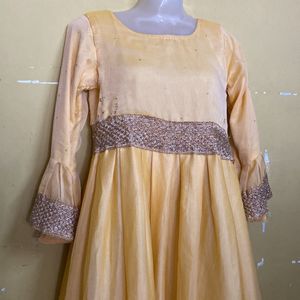 Yellow Bell Sleeve Gown Used