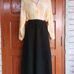 Woollen skirt And Chiffon tops