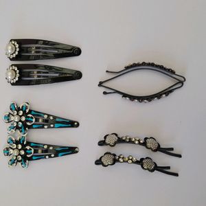 Combo Of 4 Pair Hair Clips