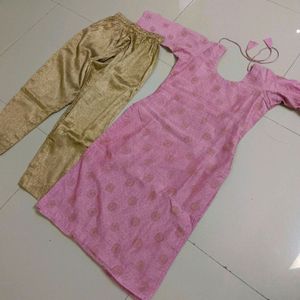 Few Seconds 🥳Pinky Kurti Set