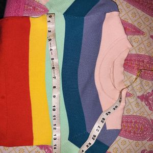 Trendy Crop Top Multicolour