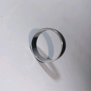 Shining Black And Silver Thumb Ring For Boy & Girl