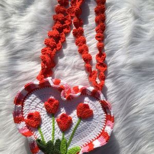 Crochet Heart Bag❤️🎀
