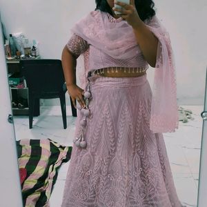 Pink Wastern Lehenga