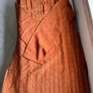 Boys Brown Kurta And Pant