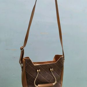 Bag For Women Brown Color Sling And Hand Ba