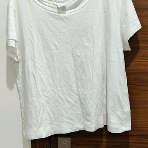 H&M Basic White Tee