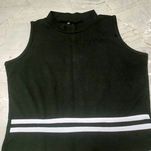 Women's High Black Tops And Tunics