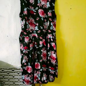 Black Floral Dress.