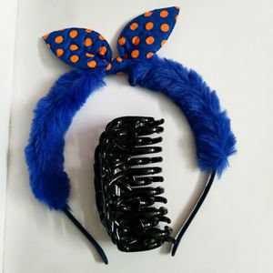 Combo Of Hair Band & Claw Clip