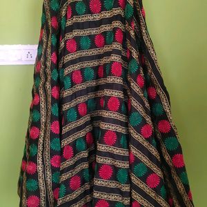 Designer Chanderi Silk Ethnic Skirt, New With Tag